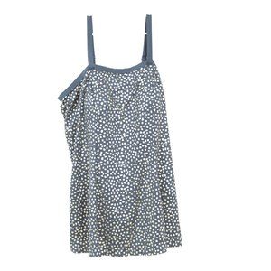 Plus size Black and Gold Polka-dot‎ Swim Dress, See measurements